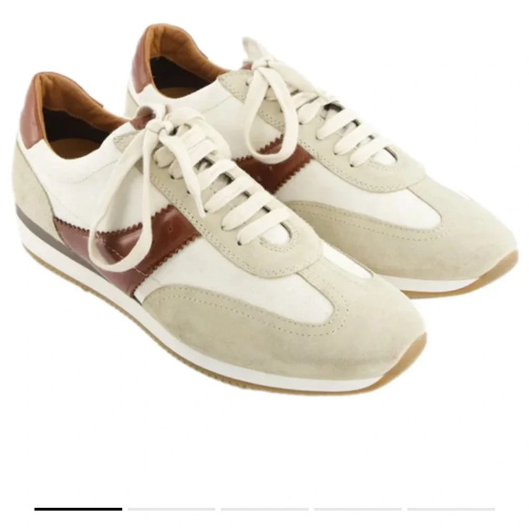 MASSIMO DUTTI Cloth low trainers in a size 9.5 - Picture 5 of 12